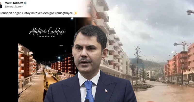 Murat Kurum un gözlerini kamaştıran cadde sular altında!