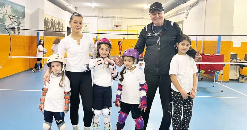 Devlet okulunda ‘paten’ dersleri