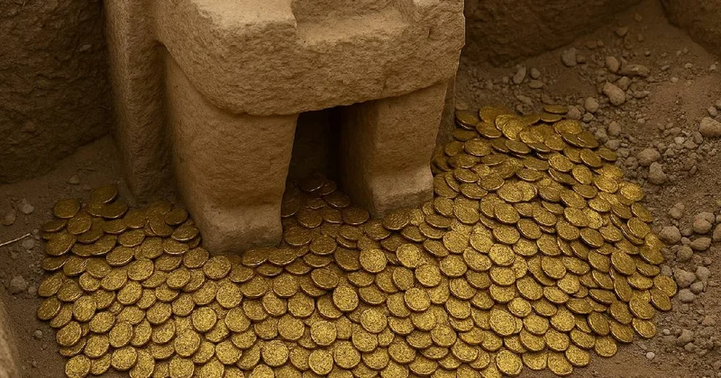 Servet değerindeki hazine 1300 yıllık heykelin altından çıktı Sözcü Gazetesi