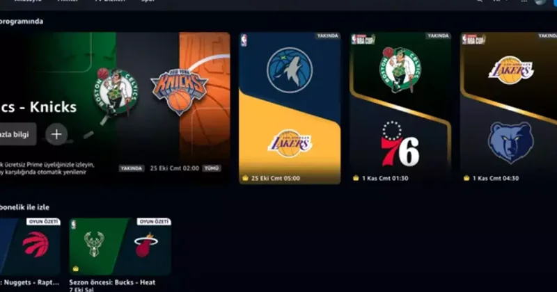 Amazon Prime abonelerine müjde: NBA maçlarını izleyebileceksiniz