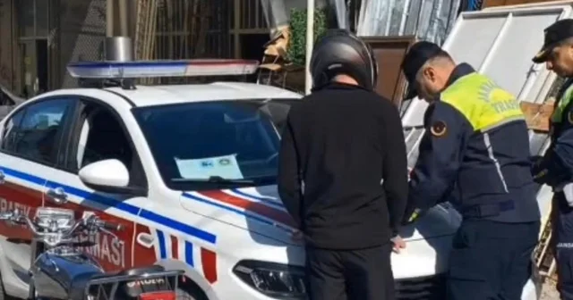 Motosikletle tehlikeli hareketler yapan sürücüye para cezası Nevşehir Haberleri