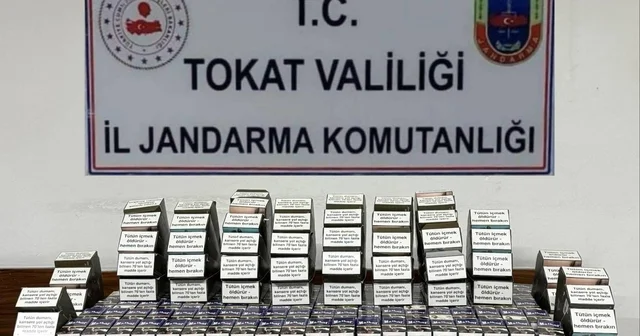 Tokat ta 608 paket kaçak sigara ele geçirildi Tokat Haberleri