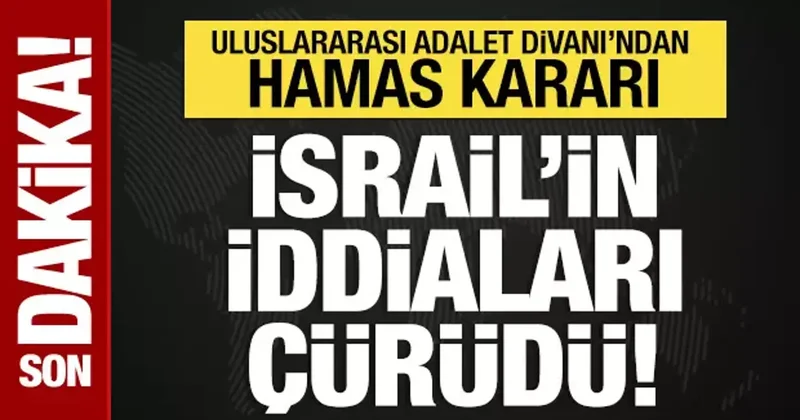 Uluslararası Adalet Divanı ndan Hamas kararı