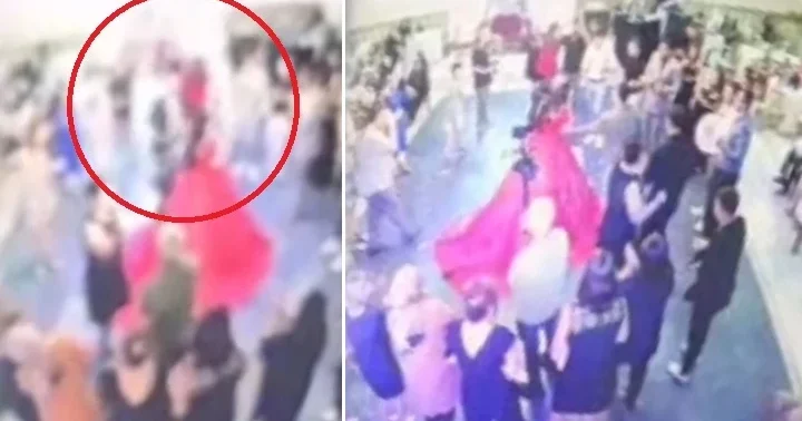 Adana da düğün salonunda büyük panik! Dev avize gelinin üzerine düştü
