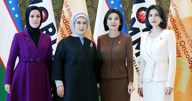 Emine Erdoğan ve Esra Albayrak’tan Özbekistan’da önemli temaslar… ‘Savaş bölgesindeki çocukların sesiyiz