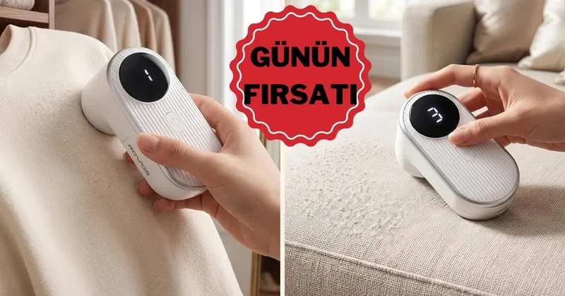 Kıyafetleriniz ilk günkü gibi: Tüy toplama makinesi indirimde