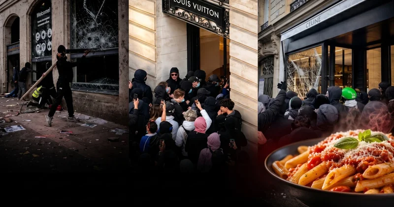 Paris te lüks mağazalar yağmalanırken Türk makarnacı 15 milyon dolarlık siparişi kaptı Sözcü Gazetesi