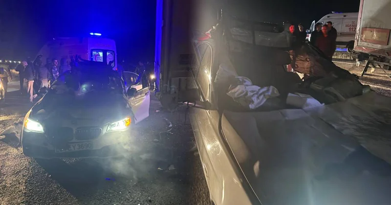 Diyarbakır’da feci kaza! Tır ve otomobil çarpıştı: 2’si ağır 3 yaralı