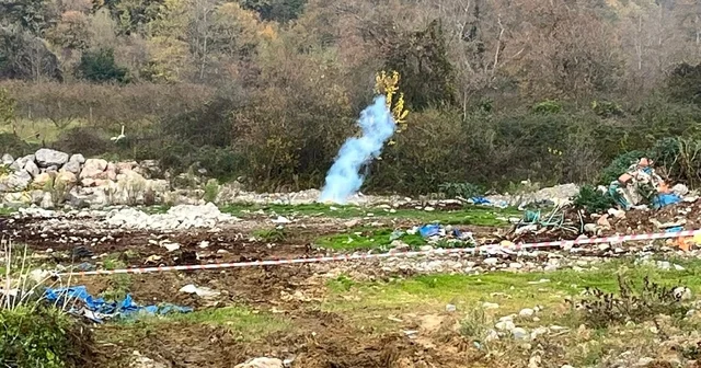 Zonguldak ta iş makinası doğalgaz hattına zarar verdi Zonguldak Haberleri