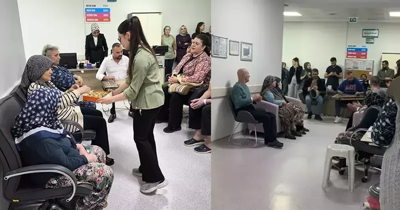 Palyatif servisteki hastalar, canlı müzikle moral buldu