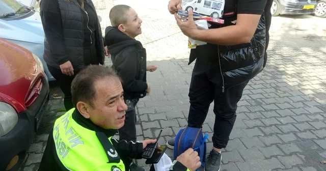 Muğla Trafik Şube Müdürü Haçan dan özel ihtiyaçlı çocuğa anlamlı hediye Muğla Haberleri