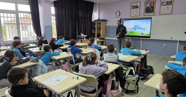 Babaeski de öğrencilere su verimliliği, gıda israfı ve beslenme eğitimi Kırklareli Haberleri