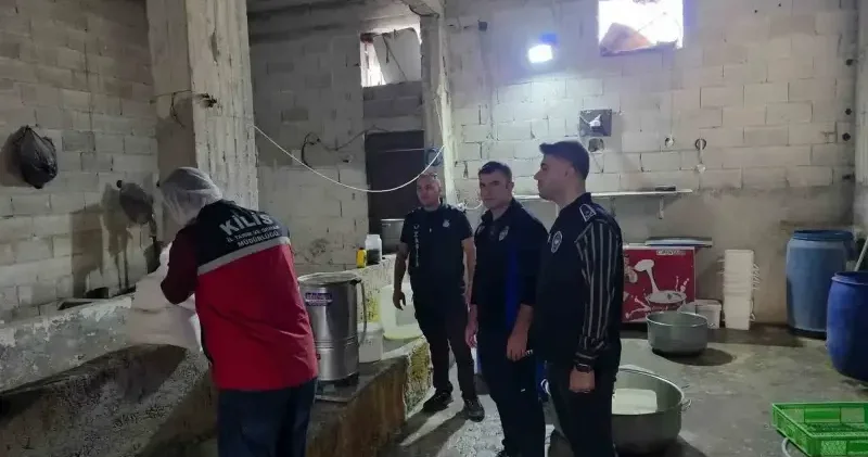 Kaçak süt ürünü üretimi yapan işletmeye 315 bin TL ceza Kilis Haberleri