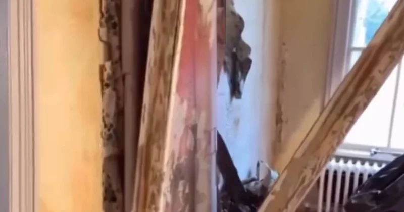 Evinde tadilat yaparken tesadüfen servet buldu: Yıllarca duvarın içine saklanmış Sözcü Gazetesi