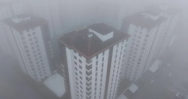 Elazığ da 200 metreden şehir sis içinde kayboldu Elazığ Haberleri