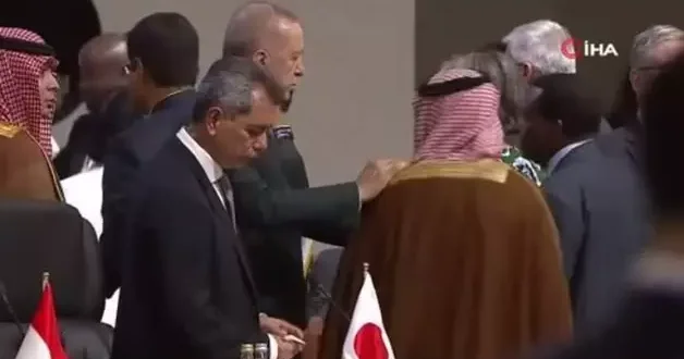 G20 Zirvesi ne damga vuran an: Erdoğan, Suudi Prens Faysal ile böyle selamlaştı!