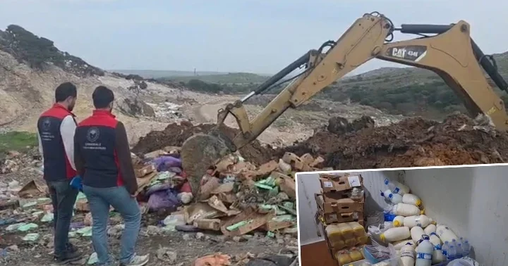 Gökçeada da bozuk gıdaların bulunduğu şarküteri mühürlendi! 42 bin lira ceza uygulandı