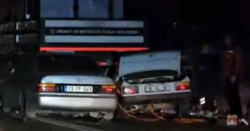 Aynı vince iki araba birden girdi: 1 ölü 1 yaralı