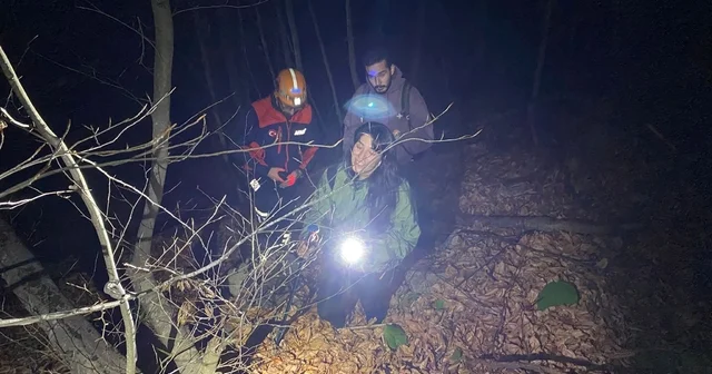 Ormanlık alanda mahsur kalan 2 kişi kurtarıldı Bursa Haberleri