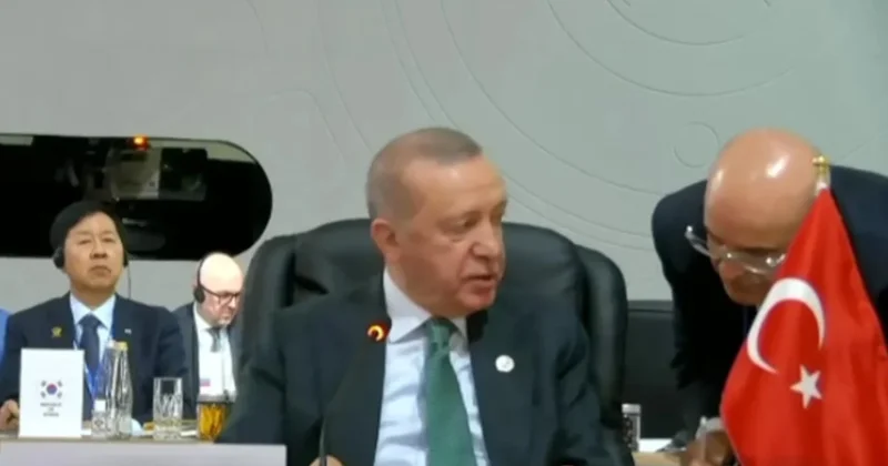 Erdoğan ile Şimşek arasında dikkat çeken an Sözcü Gazetesi