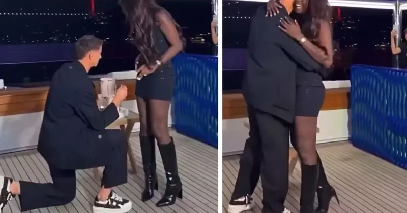 Fonda çalan şarkı olay oldu! Milli futbolcudan sürpriz evlilik teklifi