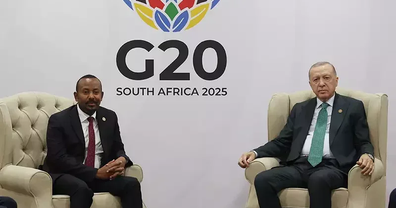 Cumhurbaşkanı Erdoğan, Etiyopya Başbakanı Ali ile görüştü