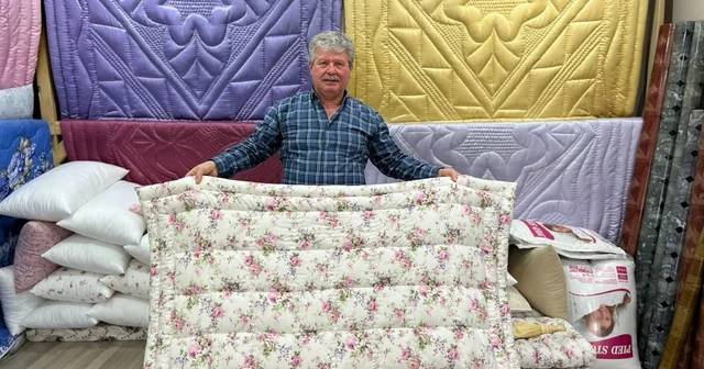 Yarım asırlık yorgancı: Kimse çocuğunu yorgancıya çırak olarak vermiyor Kırklareli Haberleri