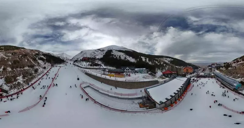 Palandöken’de kar keyfi