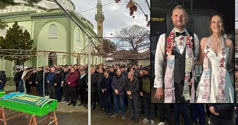 Çanakkale deki kazada ölen Neslihan öğretmen ile eşinin babaannesi toprağa verildi