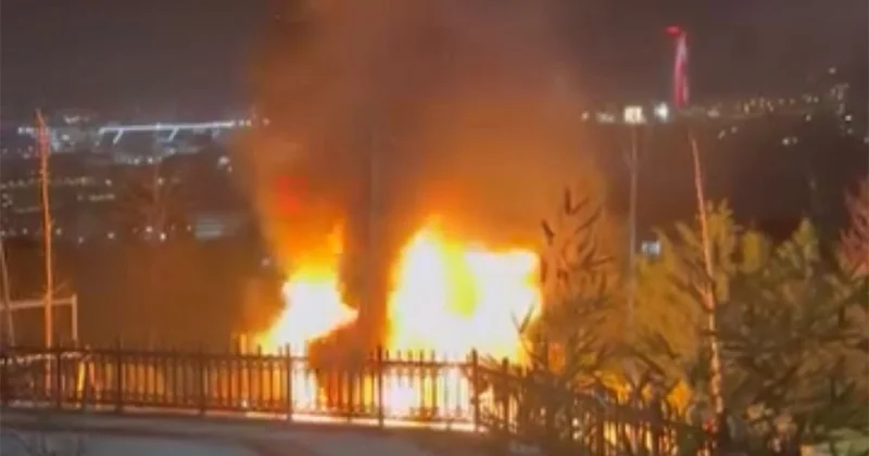 Çocuk parkı alev alev yandı Sözcü Gazetesi