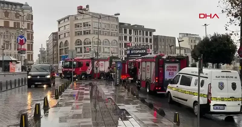 Şişhane metro istasyonunda intihar girişimi