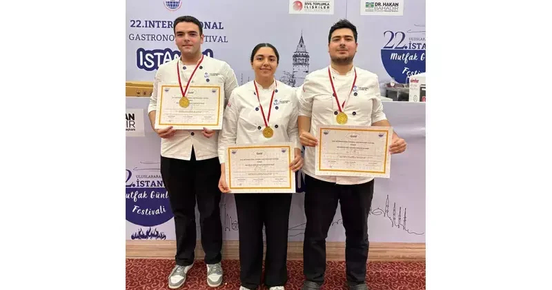 BAU Gastronomi öğrencilerine 2 altın madalya