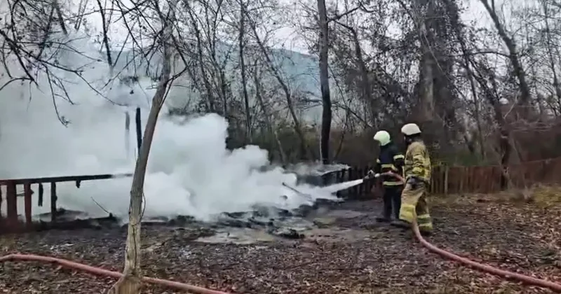 Kamelya yangında küle döndü