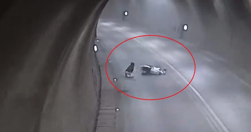 Tünelde takla attı! Facia kıl payı! Son dakika haberleri