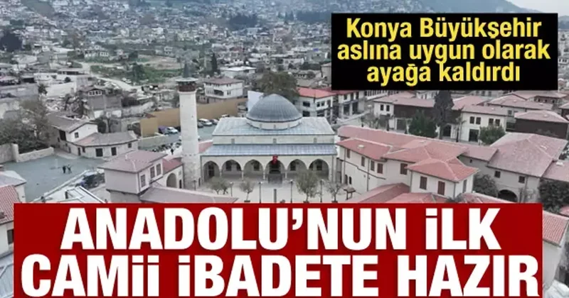 Konya Büyükşehir, Habib i Neccar Camii’nin restorasyonunu tamamladı