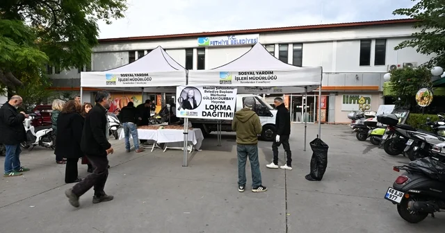 Vefat eden Şehzadeler Belediye Başkanı Durbay için Fethiye de lokma dağıtıldı Muğla Haberleri