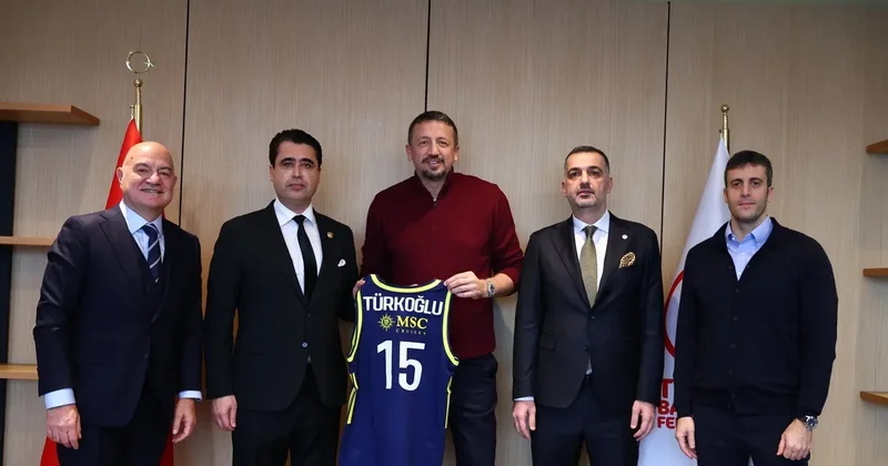 Fenerbahçe heyeti, TBF Başkanı Hidayet Türkoğlu nu ziyaret etti!