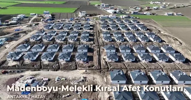 Hatay ın kırsal mahallelerinde deprem konutlarında çalışmalarında sona gelindi Hatay Haberleri