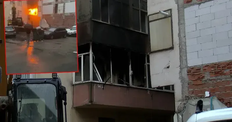 Bahçelievler de kentsel dönüşüm için boşaltılan binada çıkan yangın söndürüldü; 2 kişi gözaltına alındı