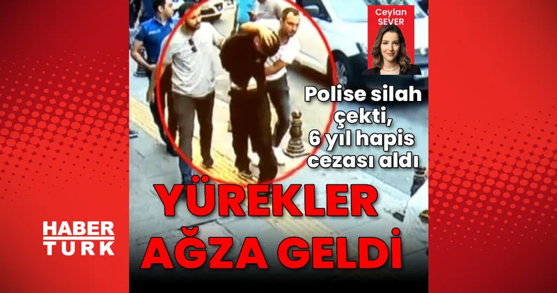 Firari hükümlü polise silah çekti, araya vatandaşlar girdi