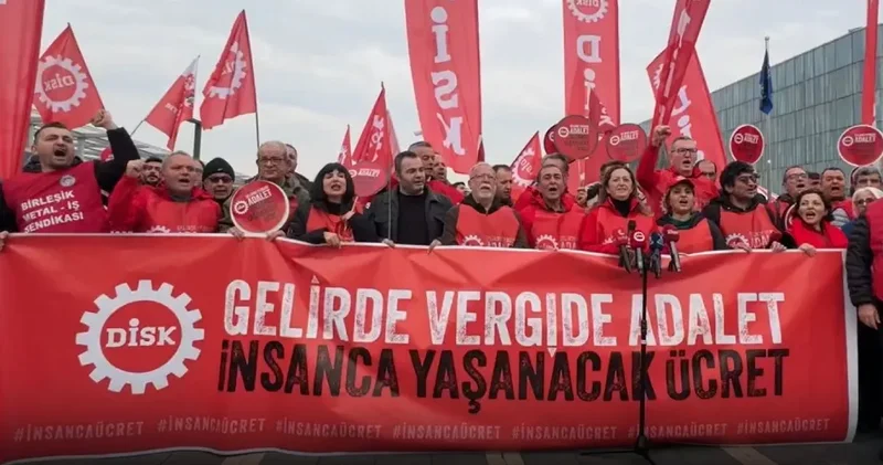 DİSK in vergide adalet yürüyüşü tam gaz: Emekçiler Bursa da