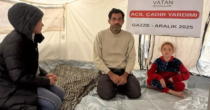 Vatan Sevdalıları Vakfı’ndan Gazze’ye insani yardım: 100 çadır kuruldu