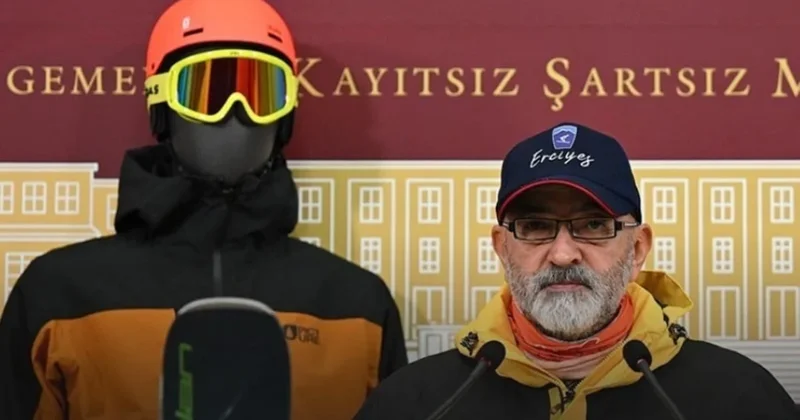 Bu kıyafetleri giyip basın toplantısı yaptı! AKP li vekil herkesi kayağa çağırdı Sözcü Gazetesi