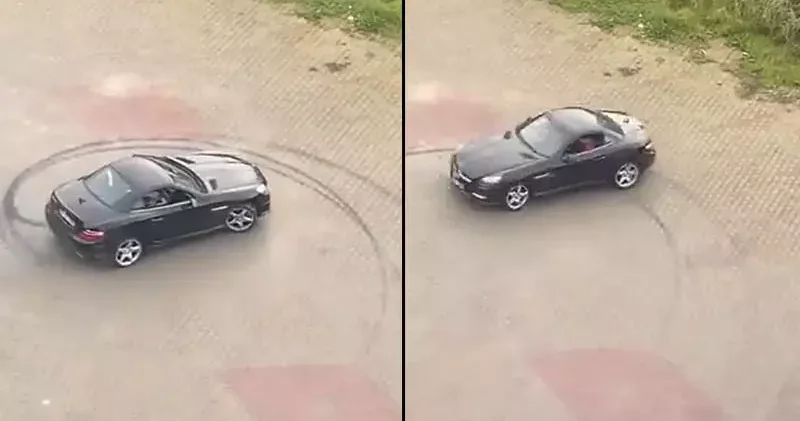 Maltepe de özel hastanenin valeleri müşterinin otomobiliyle drift attı