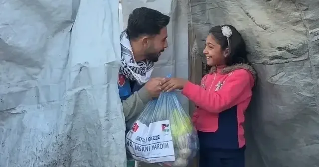 Türkiye Diyanet Vakfı Gazze’de 3 bin gıda kolisi dağıttı VİDEO İZLE