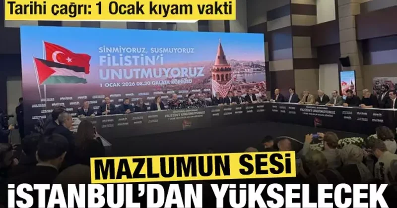Milli İrade Platformu 1 Ocak ta Galata da Gazze için buluşacak