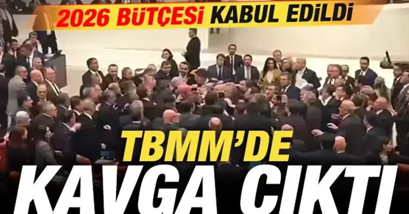 Son dakika: TBMM de kavga çıktı! 2026 yılı bütçesi kabul edildi