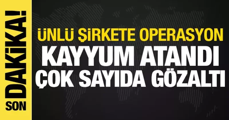 Papel e operasyon: Şirkete kayyum atandı, çok sayıda gözaltı