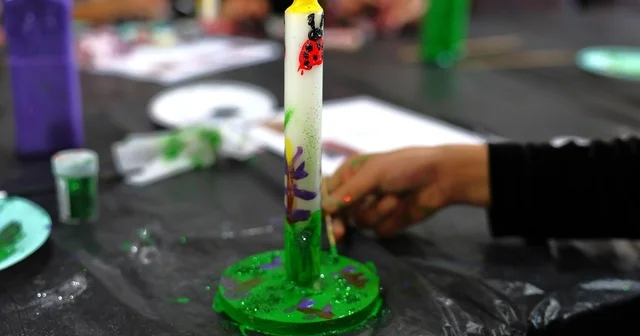 Üç kuşak mum boyama atölyesinde buluştu Muğla Haberleri