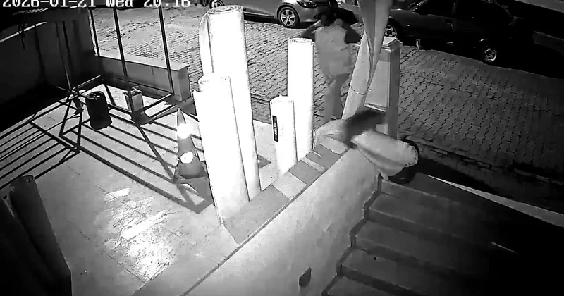 Avcılar da halı hırsızlığı kamerada